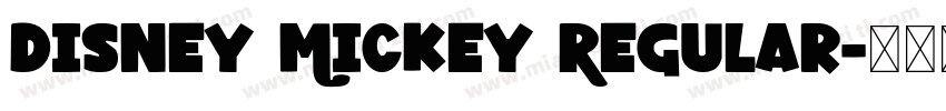 Disney Mickey Regular字体转换